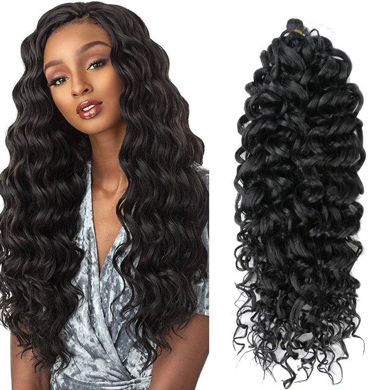 Forfait coiffure Boho braids + Mèches fibre coréenne pour Crochet Braid ou tresse