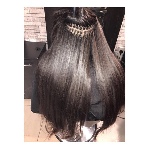 Extension au fil cheveux Brésiliens raw vierges - Lisse
