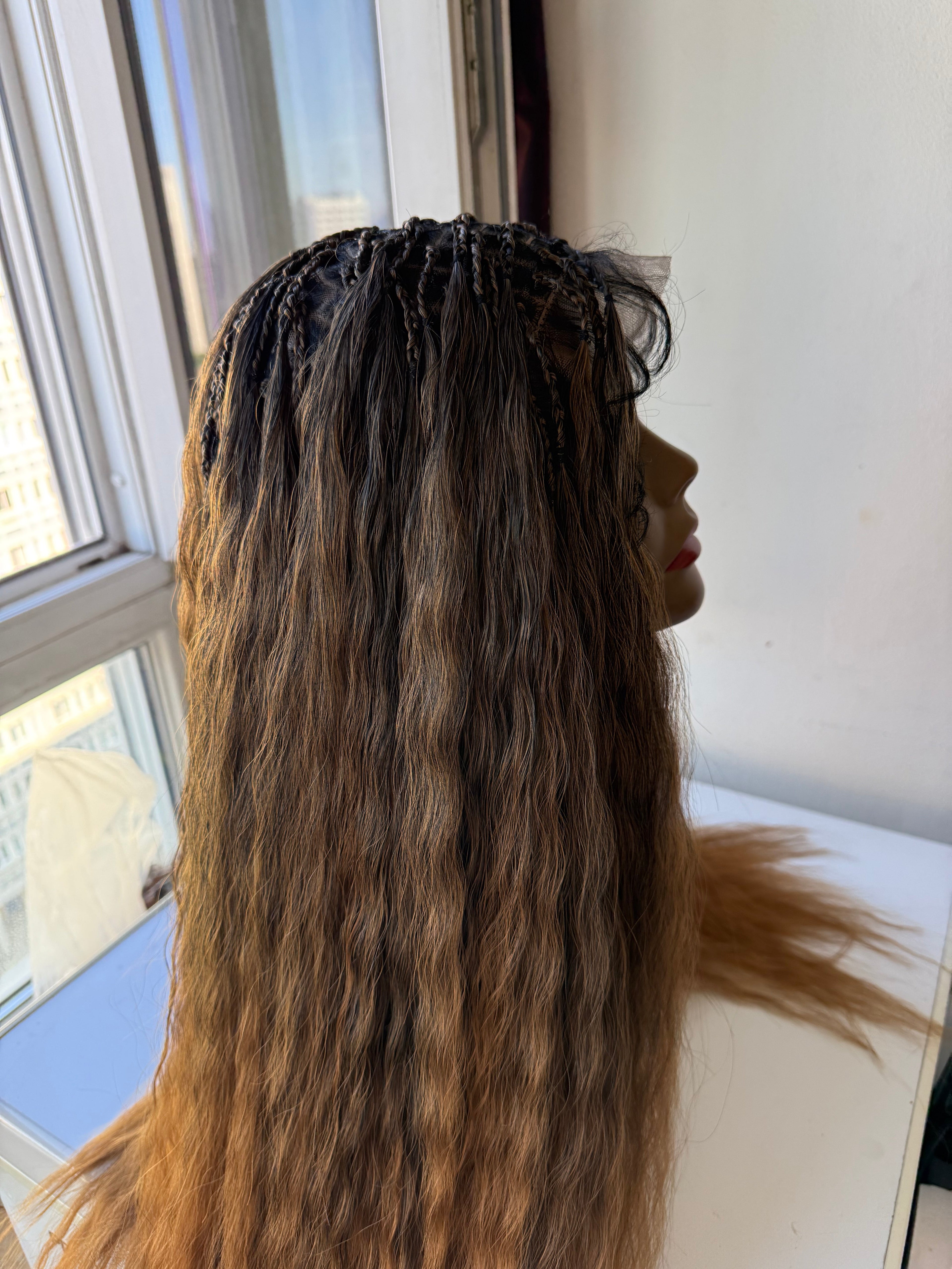 Perruque full lace piqué lâché mix couleur - SKALA