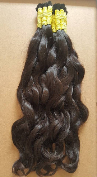 Mèches d'extension au fil cheveux Brésiliens - Grosses boucles naturelles