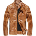 Hodor Tan Men's Leather Jacket Streetwear
