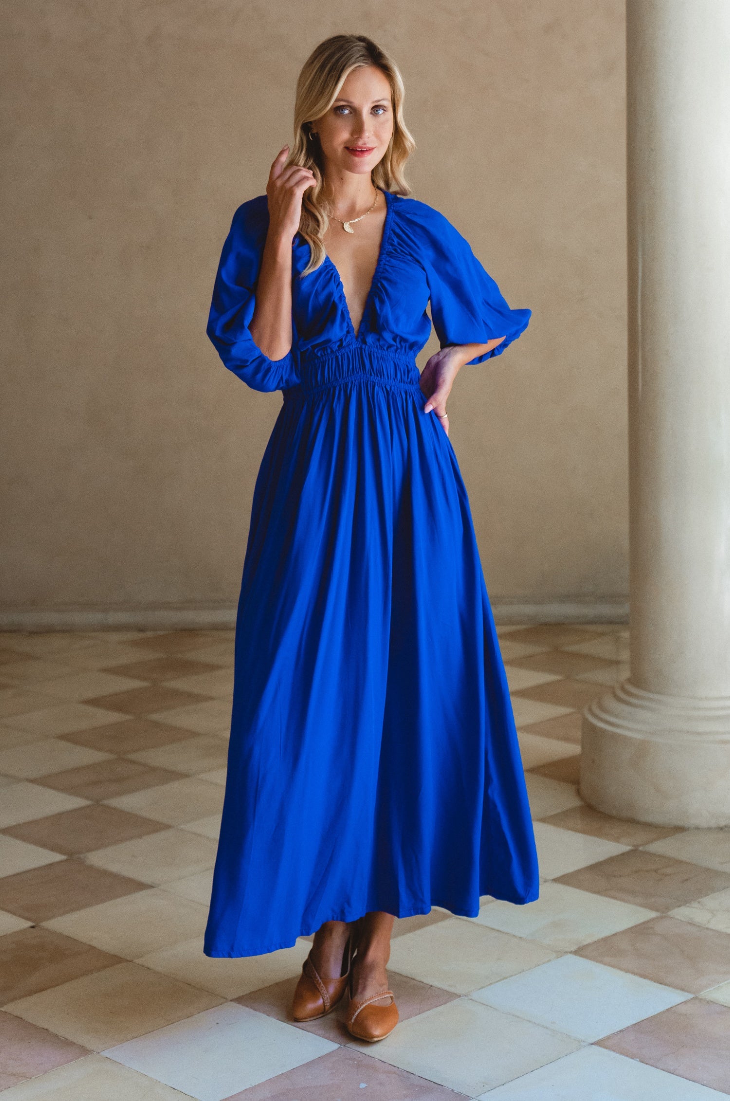 Kezas Rayon Maxi Dress