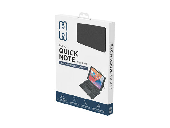 Folio Quick Note iPad Air 11 (2025/24 - M3/M2) & Air 10.9 (2020/22 - 4/5th gen) AZERTY