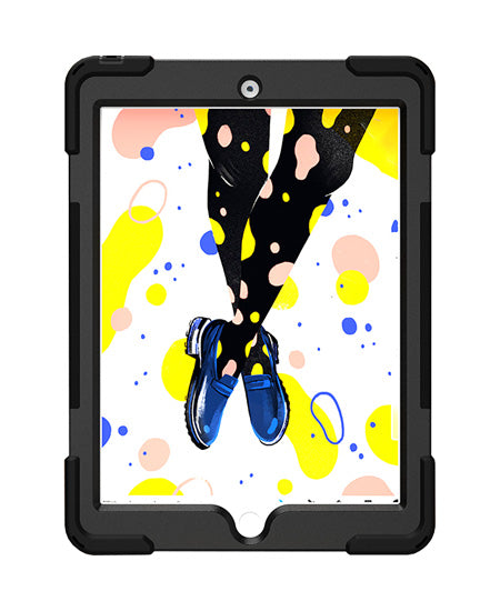 Coque Securit Rotative iPad 10.2 (2019/20/21 - 7/8/9th gen) Noir Polybag