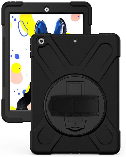 Coque Securit Rotative iPad 10.2 (2019/20/21 - 7/8/9th gen) Noir Polybag