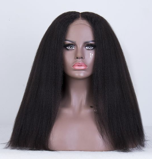 Perruque Closure lace Kate - En mèches brésiliennes - Kinky Straight