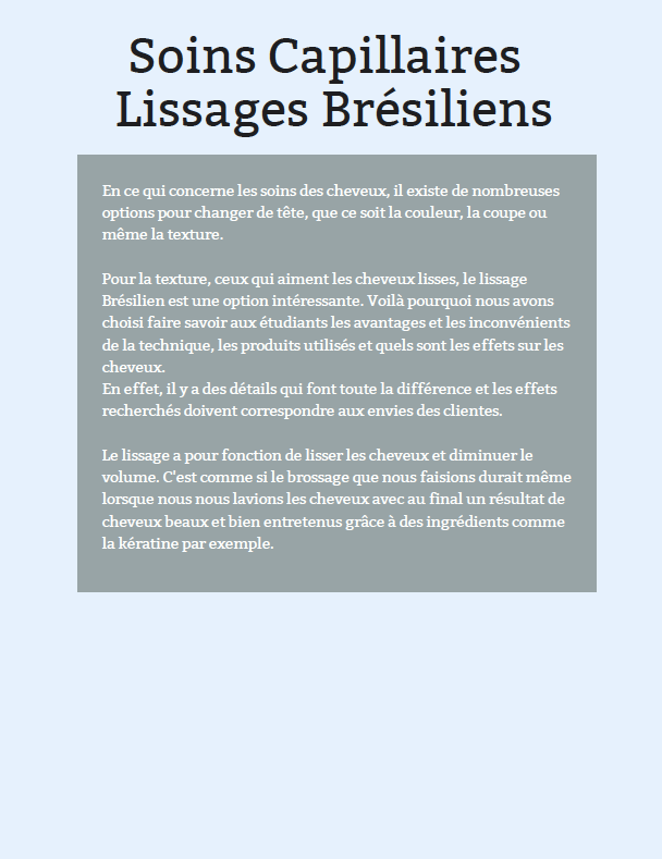 E-Book - Le lissage Brésilien
