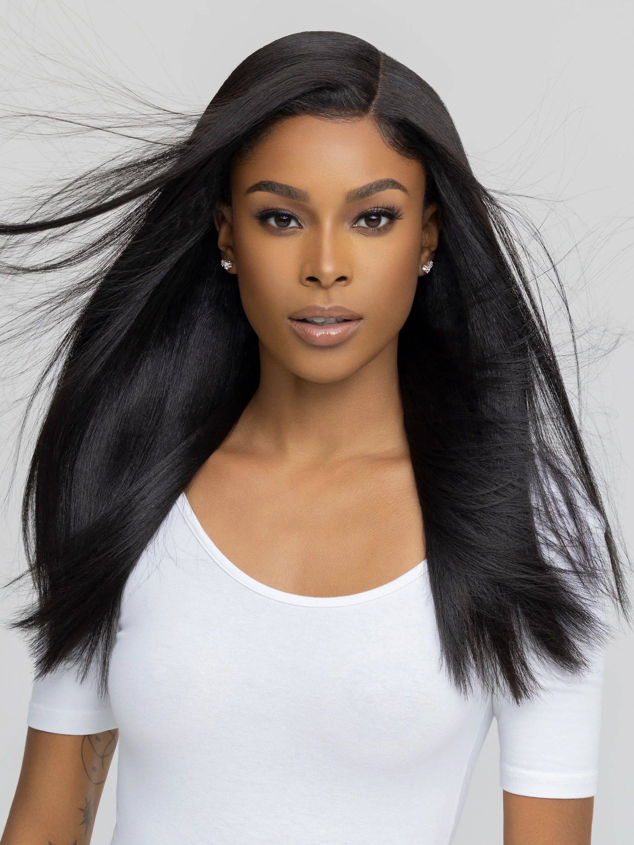 Tissage lisse grain fin vrais cheveux humains raw - D'origine Amazonienne