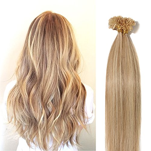 Forfait 14 : Extension à la kératine + 100 Mèches blondes naturelles comprises