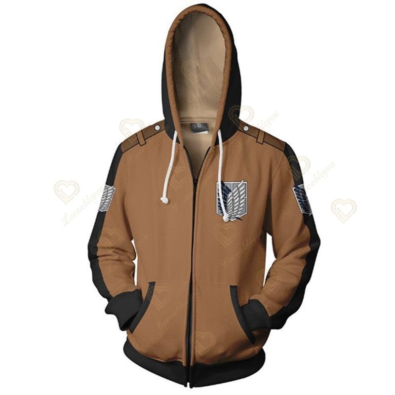 Attack on Titan Simple 3D Hoodie