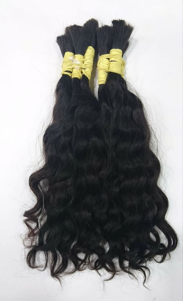 Mèches d'extension au fil cheveux Brésiliens - Grosses boucles naturelles