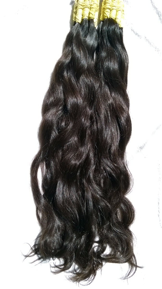 Mèches pour extension au fil cheveux Brésiliens raw vierges - ondulés
