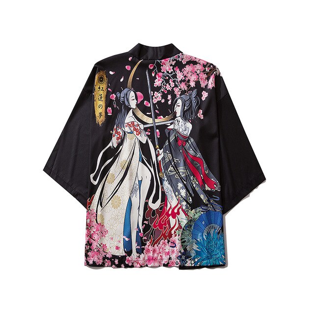 Women Print Clothes Traditional Kimonos Blusas Fashion Men Japanese Asian Style Beach Yukata Clothing