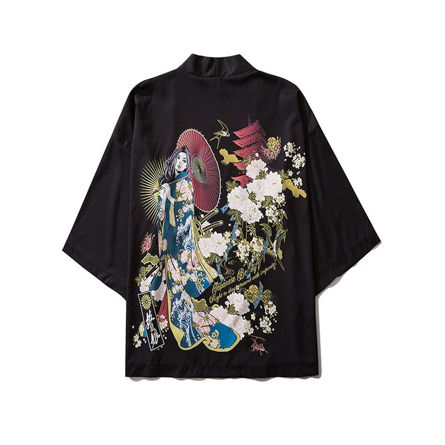 Women Print Clothes Traditional Kimonos Blusas Fashion Men Japanese Asian Style Beach Yukata Clothing