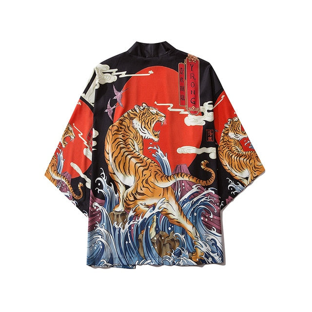 Women Print Clothes Traditional Kimonos Blusas Fashion Men Japanese Asian Style Beach Yukata Clothing