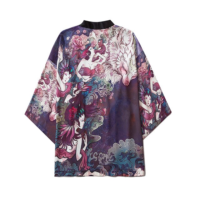 Women Print Clothes Traditional Kimonos Blusas Fashion Men Japanese Asian Style Beach Yukata Clothing