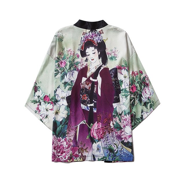 Women Print Clothes Traditional Kimonos Blusas Fashion Men Japanese Asian Style Beach Yukata Clothing