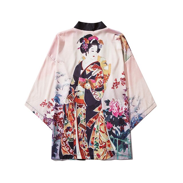Women Print Clothes Traditional Kimonos Blusas Fashion Men Japanese Asian Style Beach Yukata Clothing