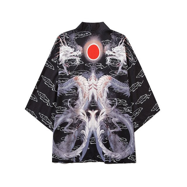 Anime Beauty Devil Kimono Streetwear Style Men Women Cardigan Japanese Robe Female Traditional Clothing