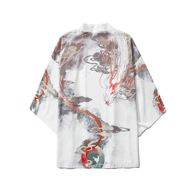 Anime Beauty Devil Kimono Streetwear Style Men Women Cardigan Japanese Robe Female Traditional Clothing