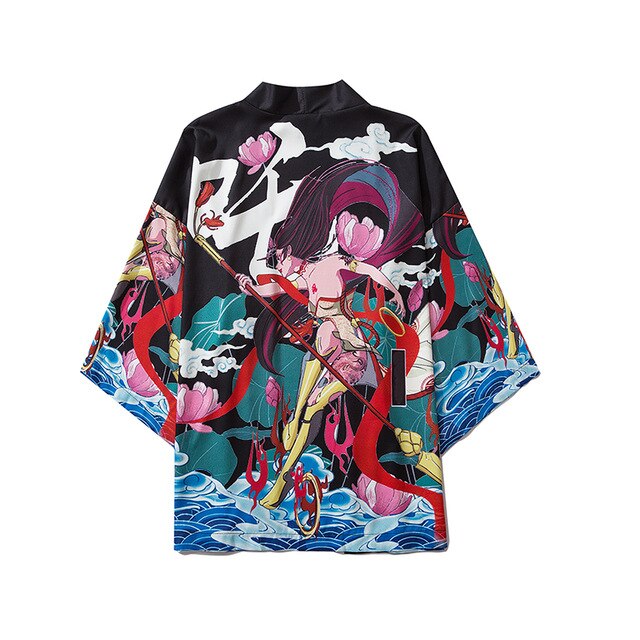 Anime Beauty Devil Kimono Streetwear Style Men Women Cardigan Japanese Robe Female Traditional Clothing