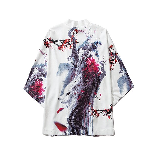 Anime Beauty Devil Kimono Streetwear Style Men Women Cardigan Japanese Robe Female Traditional Clothing