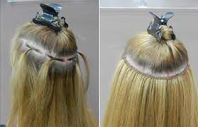 Forfait 13 : Pose Tissage à point (sans tresses) Technique brésilienne +  vrai cheveux blond
